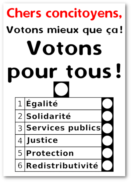 Affiche 'Votons mieux que ça' sur les conditions carcérales en Belgique